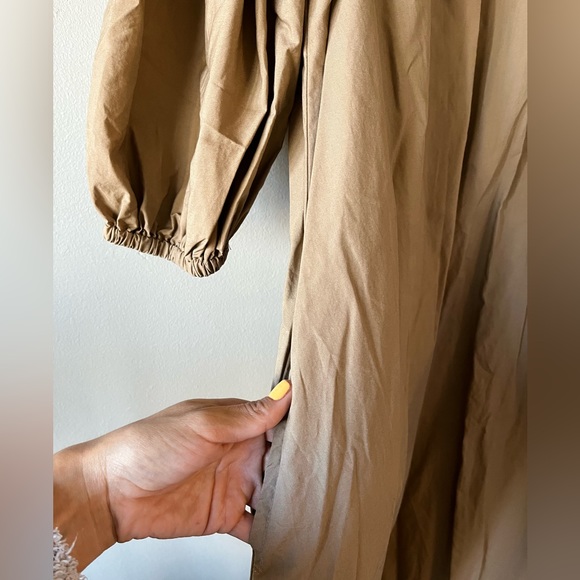 Boheme Camel Dress with pockets - Picture 2 of 6